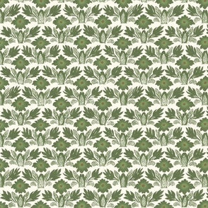 Fanny's Floral Light Olive