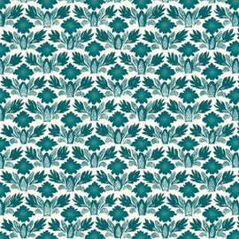 Fanny's Floral Teal