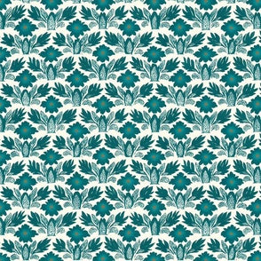 Fanny's Floral Teal