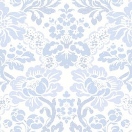 Floral Damask Ice Blue