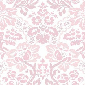 Floral Damask Light Rose