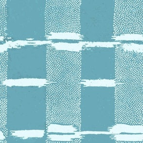 French Country Check Aqua