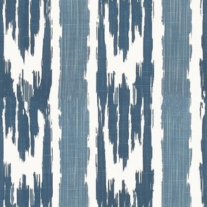 French Ikat Navy