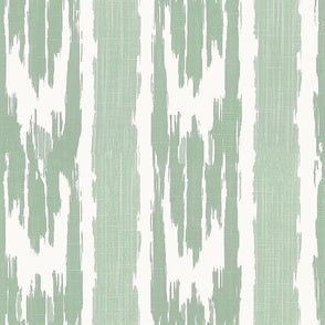 French Ikat Soft Green