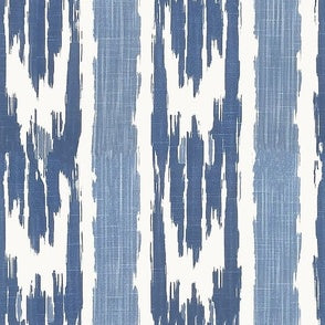 French Ikat Steel Blue