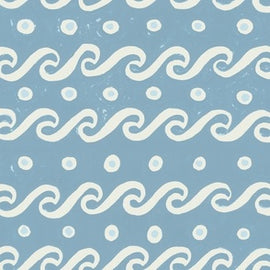 Friendly Wave Muted Blue