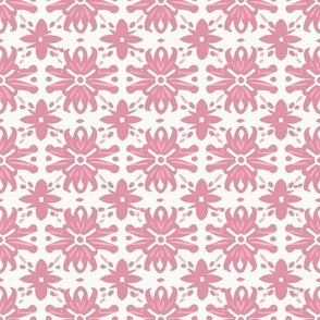 Geometric Blooms Blush