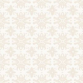 Geometric Blooms Ivory