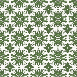 Geometric Blooms Olive