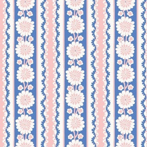 Gidget Stripe Blue Rose