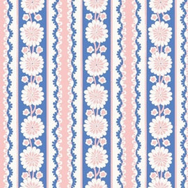 Gidget Stripe Blue Rose