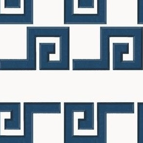 Greek Key Stripe Midnight