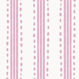 Hand Drawn Ticking Mauve