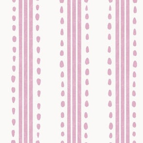 Hand Drawn Ticking Mauve