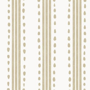 Hand Drawn Ticking Tan