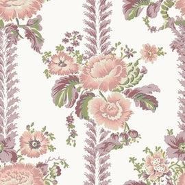 Hollis Floral Stripe Mauve