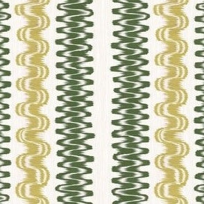 Ikat Stripe Green and Y...