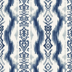 Ikat of the Orient Indigo