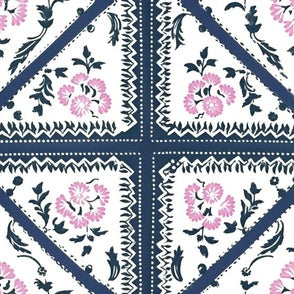 Indian Patchwork Navy a...