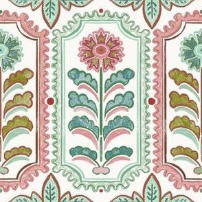 Johari Print Geranium Mint