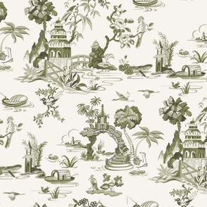 Kenyuan Toile Olive Green