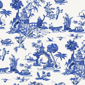 Kenyuan Toile Royal Blue