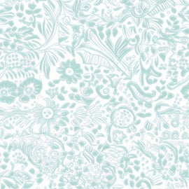 Lacy Blossoms Seafoam