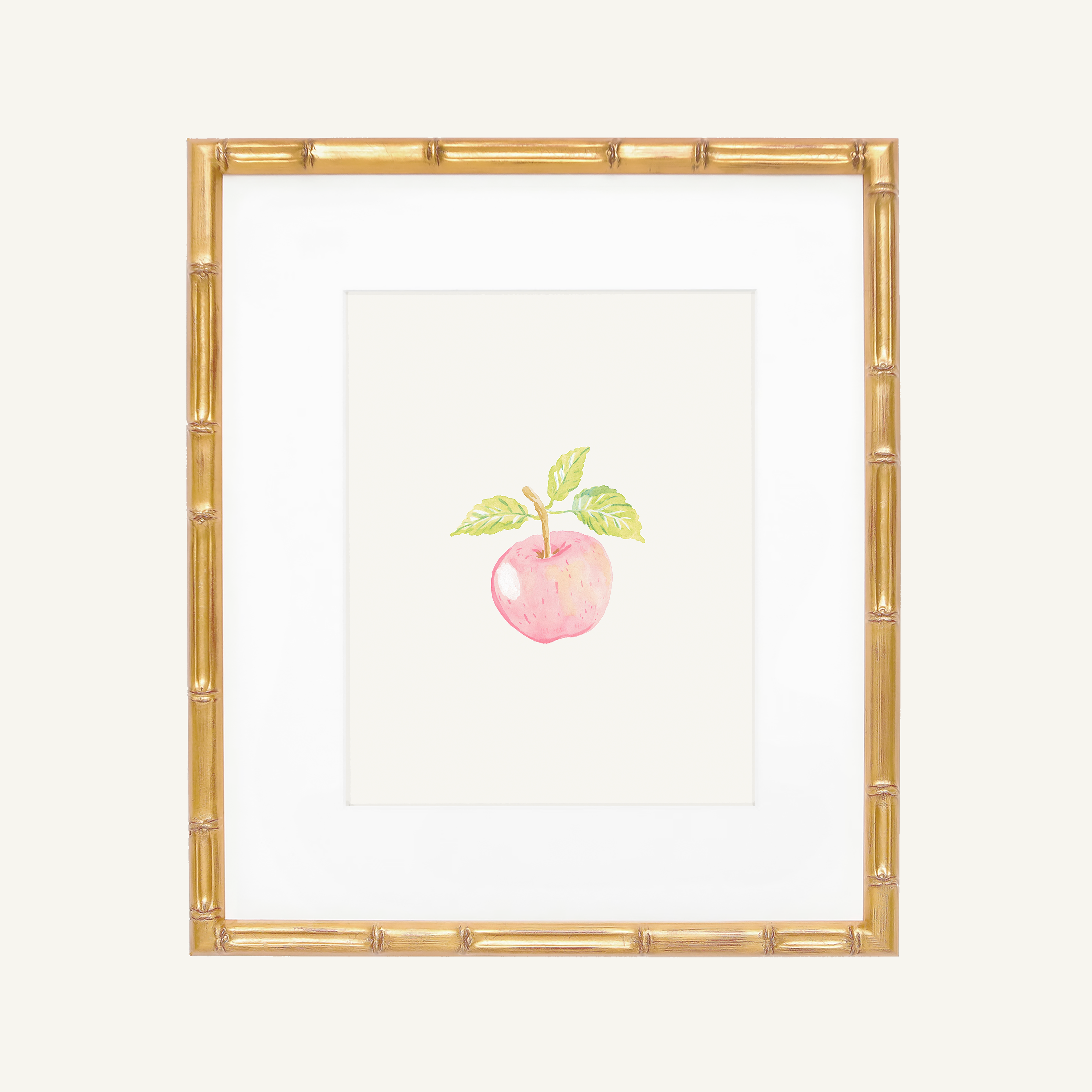 Pink Apple Art Print