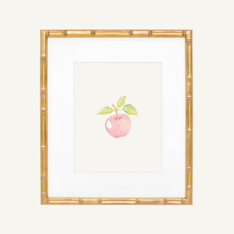 Pink Apple Art Print