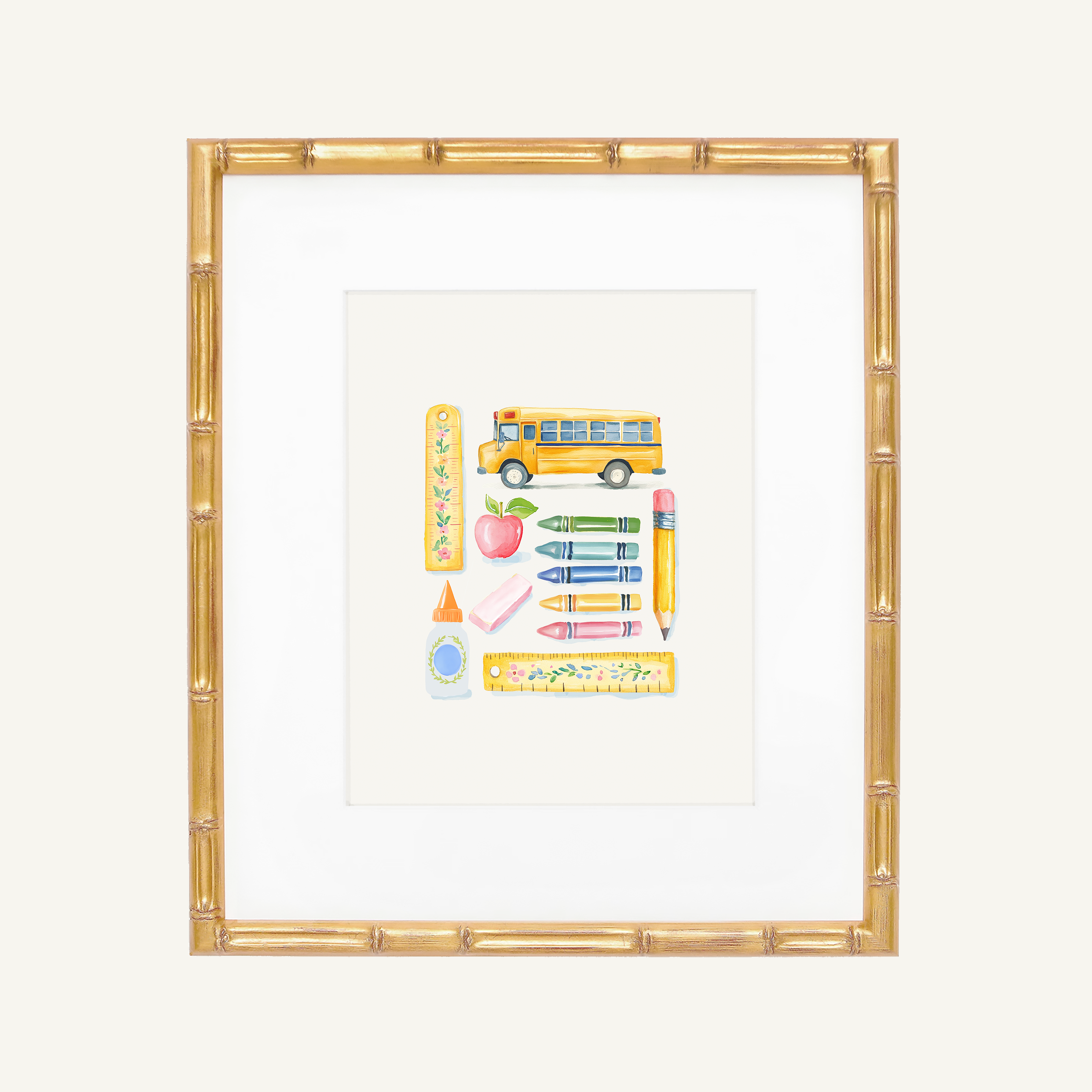 School Supplies Art Print