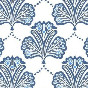 Madeline Block Print Navy