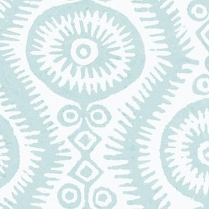 Nathalia Block Print Aqua
