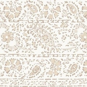 Paisley Border Taupe