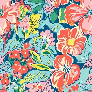 Poolside Blooms