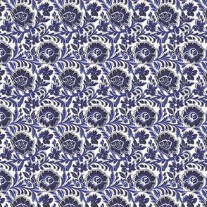 Porcelain Florals Indigo