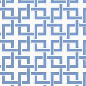 Preppy Lattice Cornflower