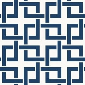 Preppy Lattice Navy