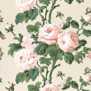 Regency Rose on Ecru