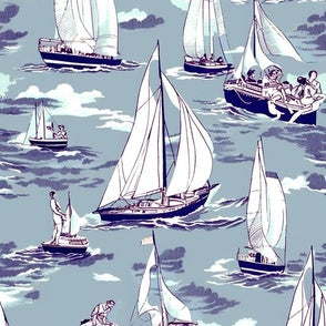 Sailing Ocean Navy Green