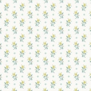 Sweet Tulips Tile Aqua ...