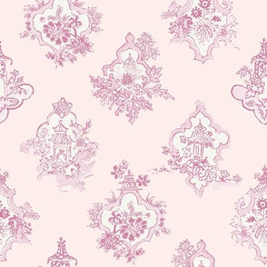 Toile Medallion Pink on...