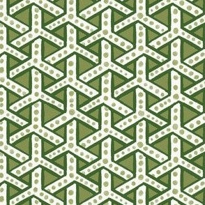 Triangle Weave Greens o...