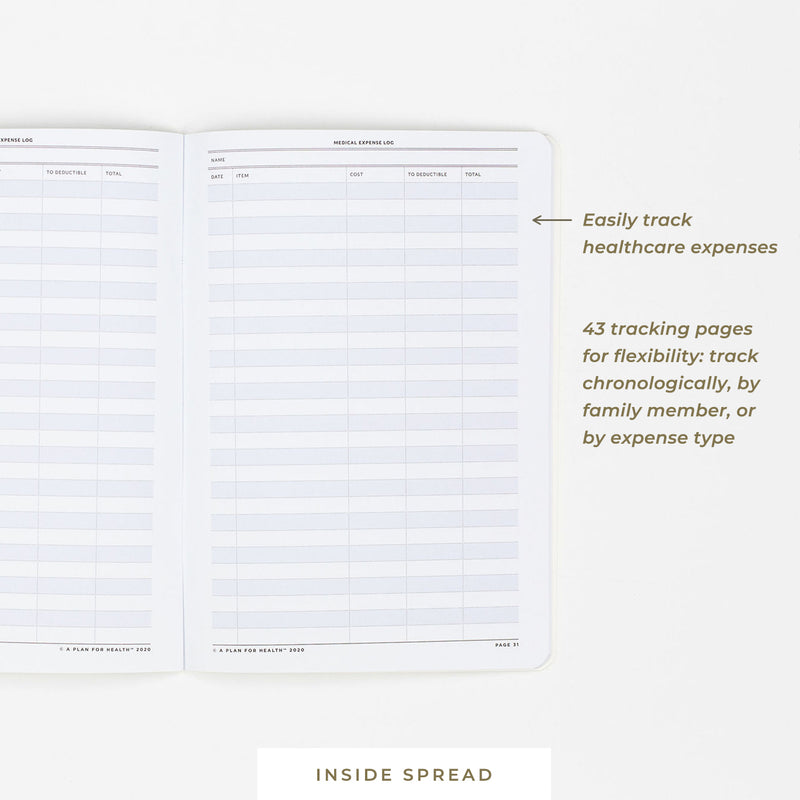 Un plan de salud • Cuaderno de registro de gastos