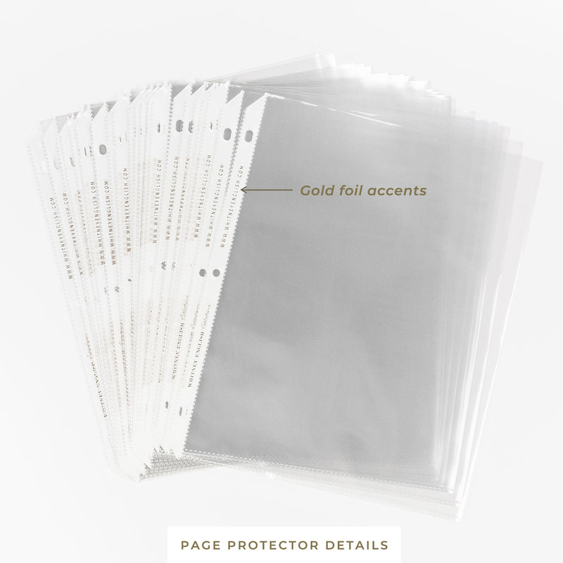 Binder System • Page Protectors • Set of 25