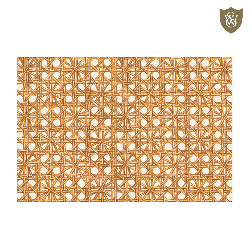 Rattan Weave Placemats- 24 Sheets per pad
